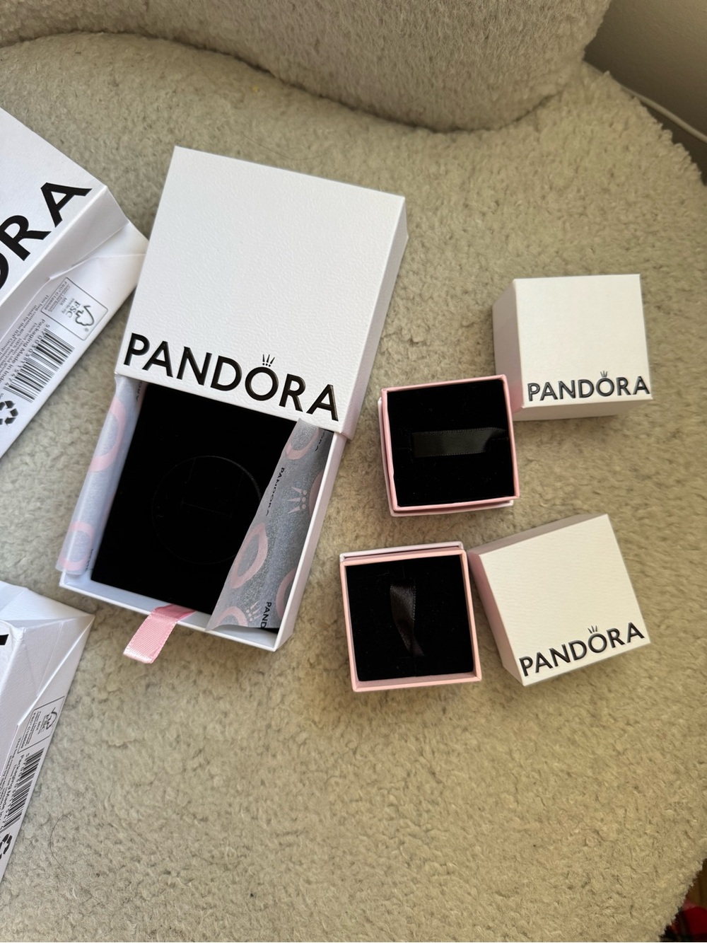 Pandora White Jewelry Gift Bags & Boxes Set - Picture 2 of 4